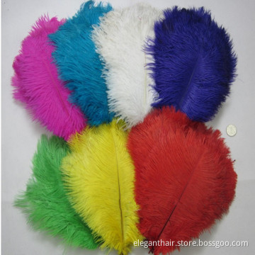 Artificial Bulk Ostrich Feathers Cheap Ostrich Feathers 15cm to 75cm Fancy Colorful Wholesale Ostrich Feathers